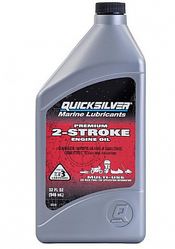 Масло 2-х тактное Quicksilver Premium TC-W3 (1л)